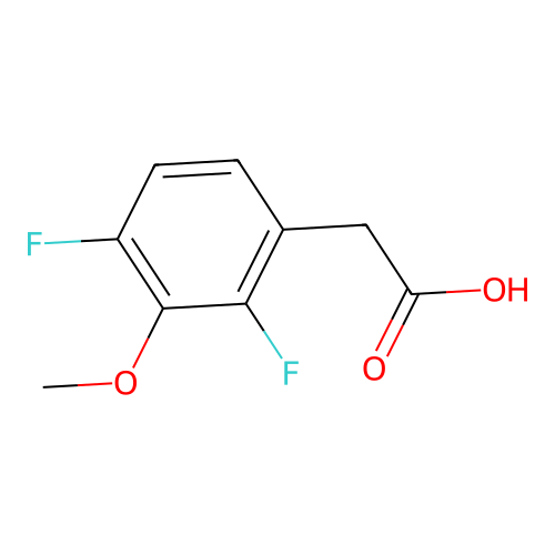 2,4-Difluoro-3-methoxyphenylacetic acid structure