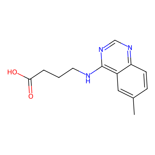 4-((6-Methylquinazolin-4-yl)amino)butanoic acid structure