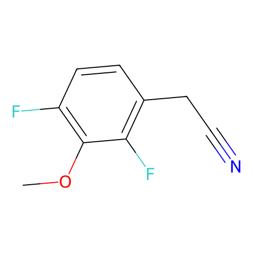 2,4-Difluoro-3-methoxyphenylacetonitrile structure