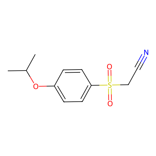 (4-Isopropoxy-benzenesulfonyl)-acetonitrile structure