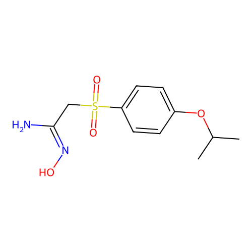 n-Hydroxy-2-(4-isopropoxybenzenesulfonyl)acetamidine structure