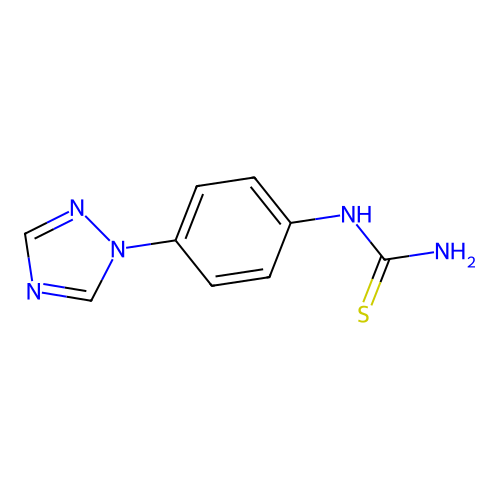 4-(1,2,4-Triazol-1-yl)phenylthiourea structure