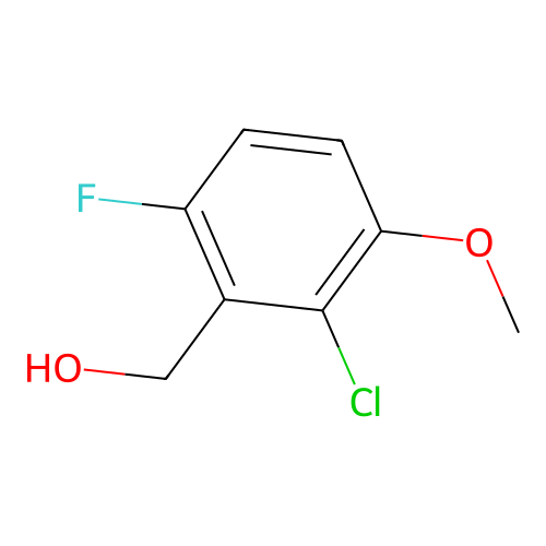 2-Chloro-6-fluoro-3-methoxybenzyl alcohol structure