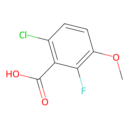 6-Chloro-2-fluoro-3-methoxybenzoic acid structure