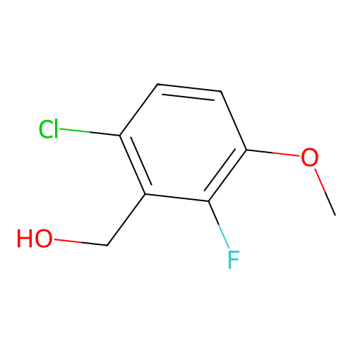 (6-Chloro-2-fluoro-3-methoxyphenyl)methanol structure