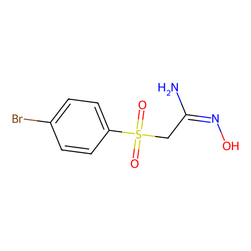 4-Bromobenzenesulfonylacetamide oxime structure