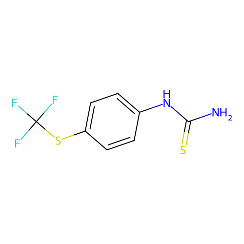 4-(Trifluoromethylthio)phenylthiourea structure