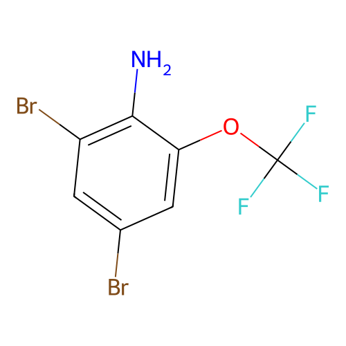 2,4-Dibromo-6-(trifluoromethoxy)aniline structure