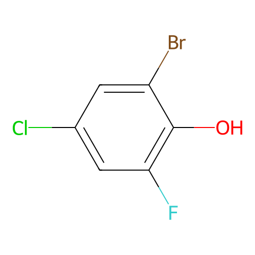2-Bromo-4-chloro-6-fluorophenol structure