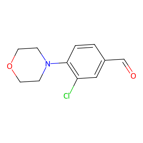 3-Chloro-4-morpholinobenzaldehyde structure