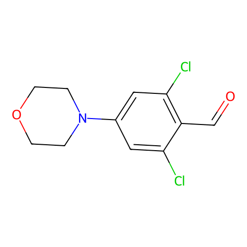 2,6-Dichloro-4-morpholin-4-YL-benzaldehyde structure