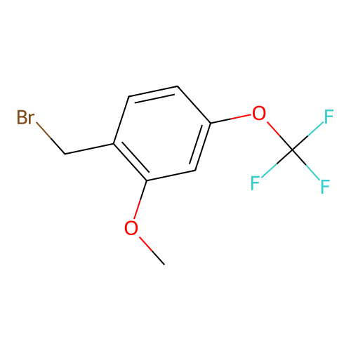 2-Methoxy-4-(trifluoromethoxy)benzyl bromide structure