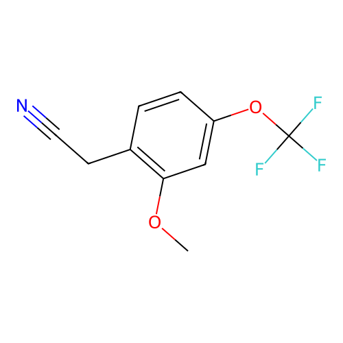 2-Methoxy-4-(trifluoromethoxy)phenylacetonitrile structure