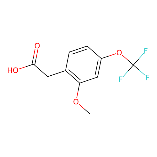 2-Methoxy-4-(trifluoromethoxy)phenylacetic acid structure