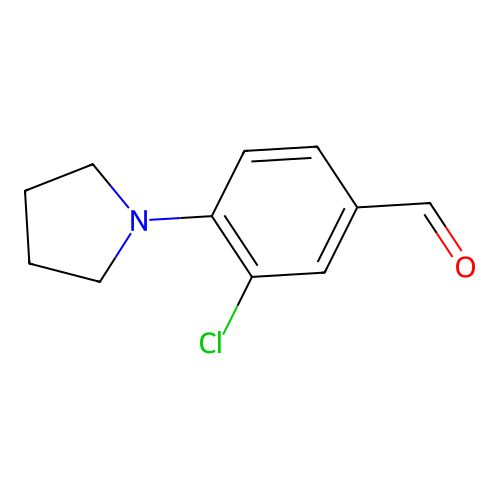 3-Chloro-4-(pyrrolidin-1-yl)benzaldehyde structure
