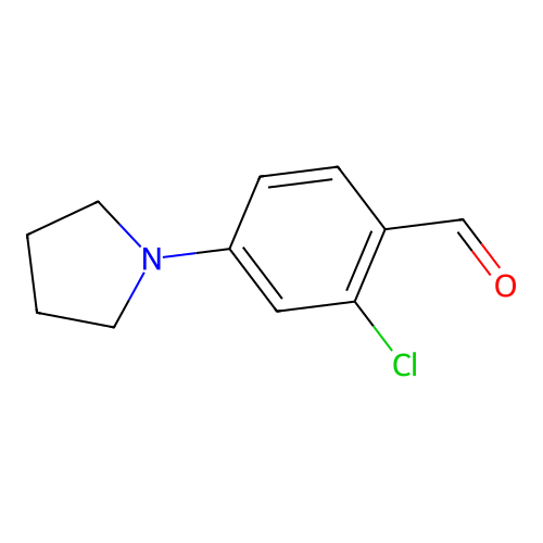 2-Chloro-4-(pyrrolidin-1-yl)benzaldehyde structure