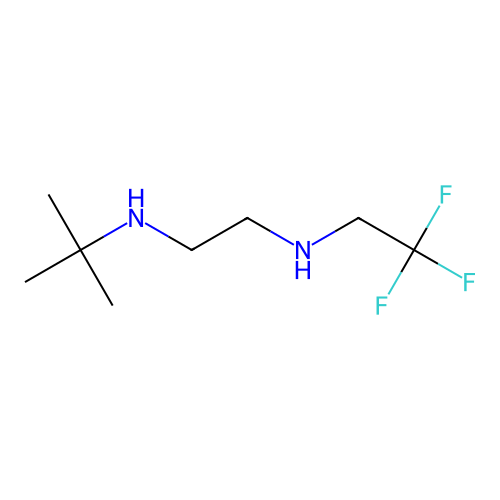 N'-tert-butyl-N-(2,2,2-trifluoroethyl)ethane-1,2-diamine structure
