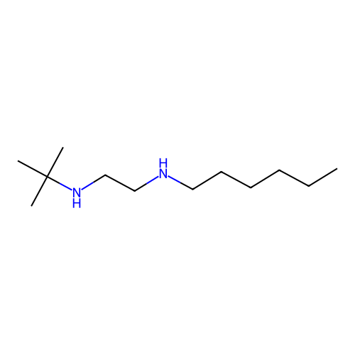 N'-tert-butyl-N-hexylethane-1,2-diamine structure