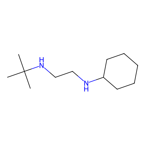 N-tert-Butyl-N'-cyclohexyl ethylenediamine structure