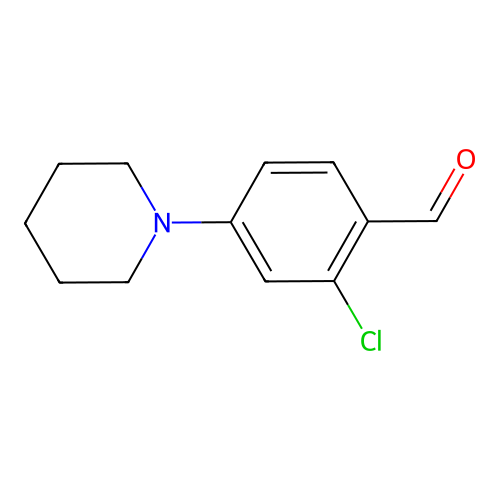 2-Chloro-4-(piperidin-1-yl)benzaldehyde structure