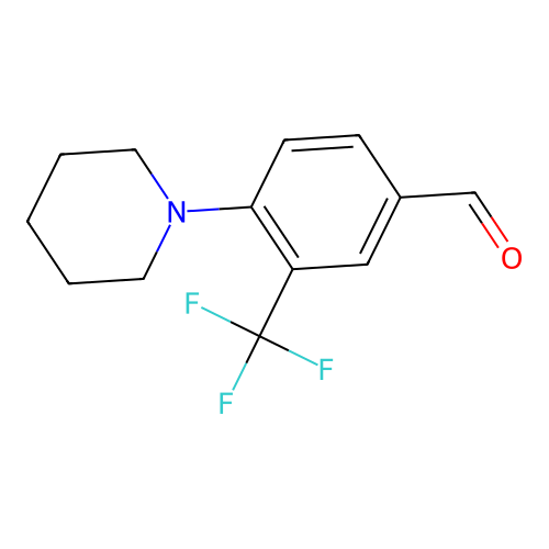 4-Piperidin-1-yl-3-trifluoromethyl-benzaldehyde structure