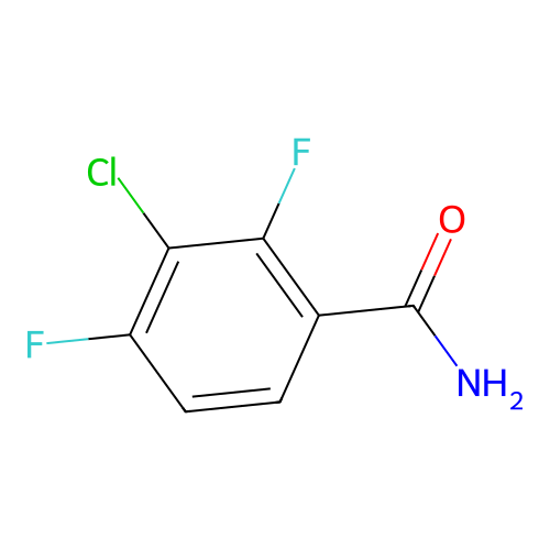3-Chloro-2,4-difluorobenzamide structure