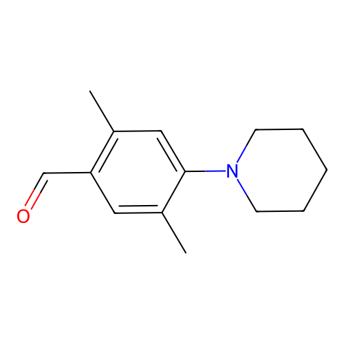 2,5-Dimethyl-4-(piperidin-1-YL)benzaldehyde structure