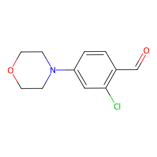 2-Chloro-4-morpholinobenzaldehyde structure