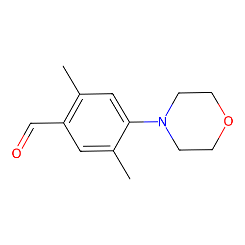2,5-Dimethyl-4-(morpholin-4-YL)benzaldehyde structure