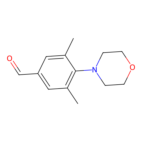 3,5-Dimethyl-4-(4-morpholinyl)benzaldehyde structure