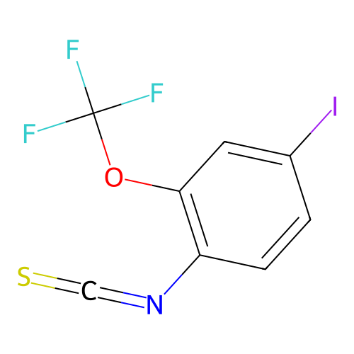 4-Iodo-2-trifluoromethoxyphenylisothiocyanate structure