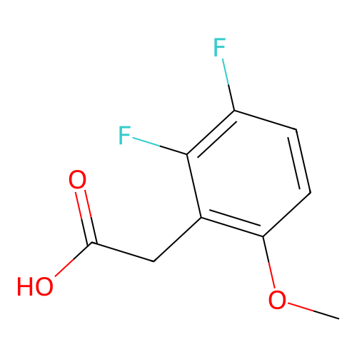 2,3-Difluoro-6-methoxyphenylacetic acid structure