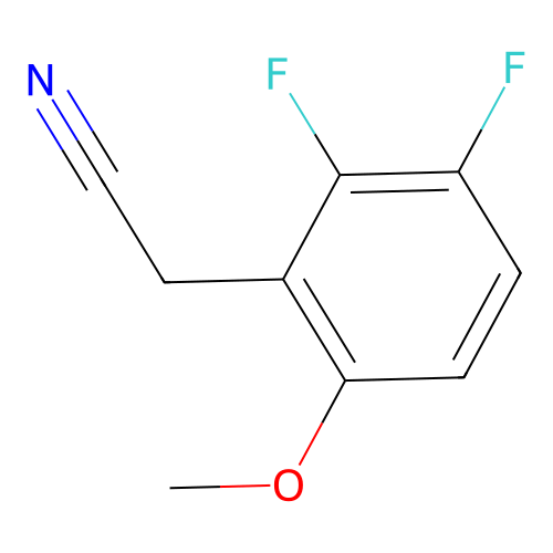 2,3-Difluoro-6-methoxyphenylacetonitrile structure
