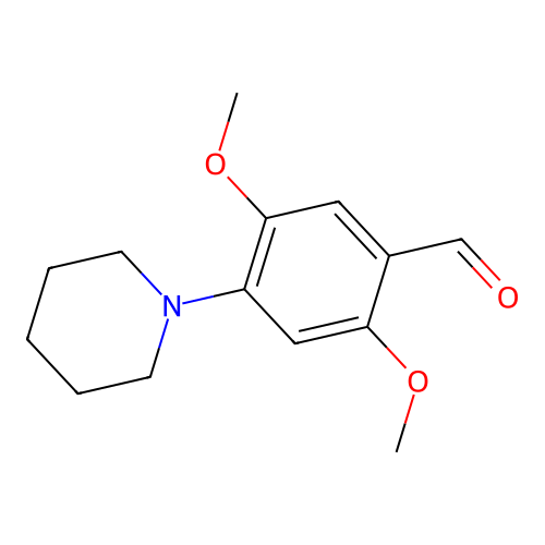 2,5-Dimethoxy-4-piperidin-1-yl-benzaldehyde structure