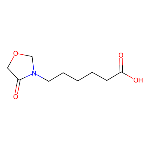 6-(4-Oxo-oxazolidin-3-yl)-hexanoic acid structure