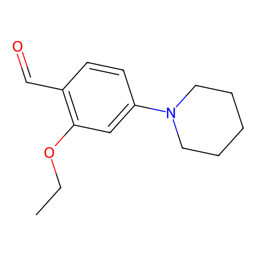2-Ethoxy-4-(piperidin-1-yl)benzaldehyde structure
