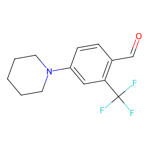 4-(Piperidin-1-yl)-2-(trifluoromethyl)benzaldehyde structure