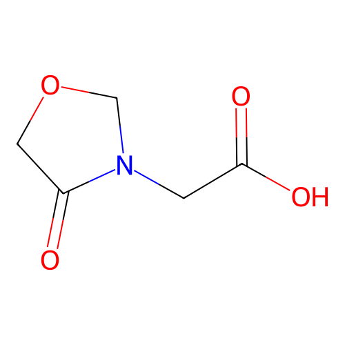 4-Oxo-3-oxazolidineacetic acid structure
