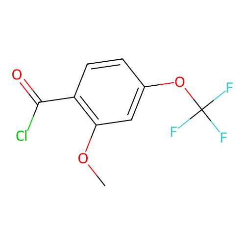 2-Methoxy-4-(trifluoromethoxy)benzoyl chloride structure