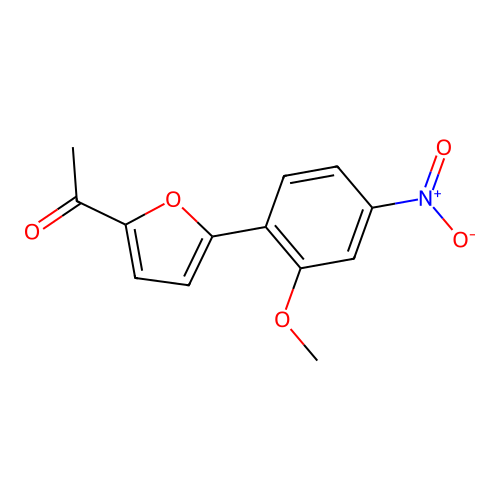 1-(5-(2-Methoxy-4-nitrophenyl)furan-2-yl)ethanone structure