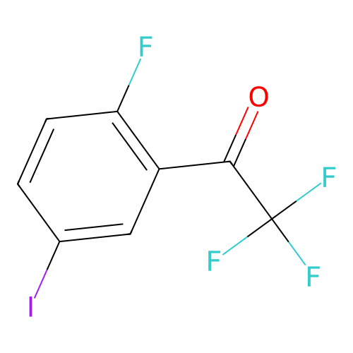 5'-Iodo-2',2,2,2-tetrafluoroacetophenone structure