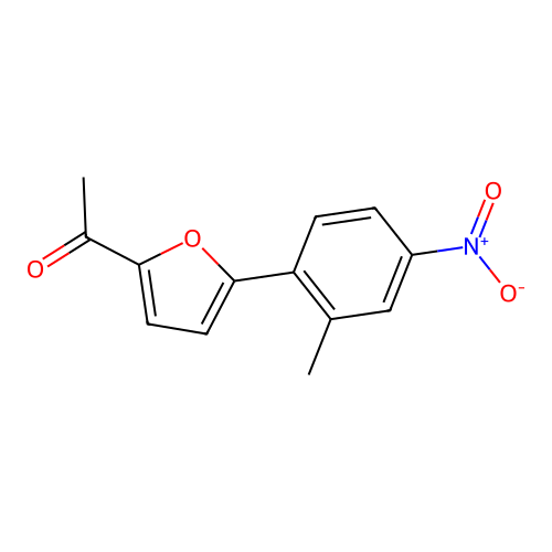 1-(5-(2-Methyl-4-nitrophenyl)furan-2-yl)ethanone structure