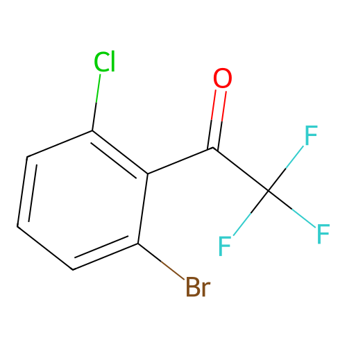 2'-Bromo-6'-chloro-2,2,2-trifluoroacetophenone structure