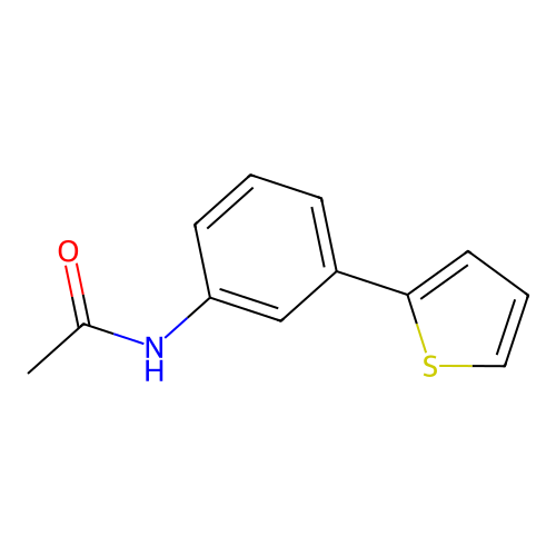 N-[3-(2-Thienyl)phenyl]acetamide structure