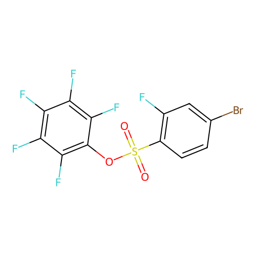 2,3,4,5,6-Pentafluorophenyl 4-bromo-2-fluorobenzenesulfonate structure