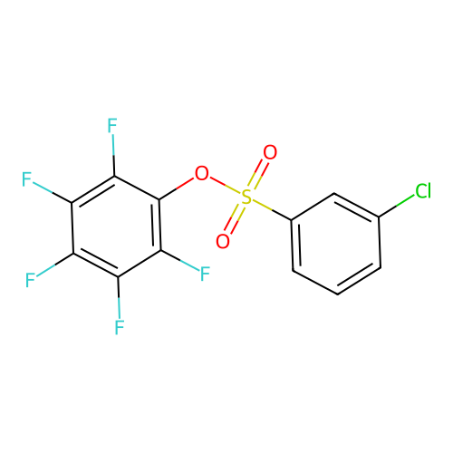 2,3,4,5,6-Pentafluorophenyl 3-chlorobenzenesulfonate structure