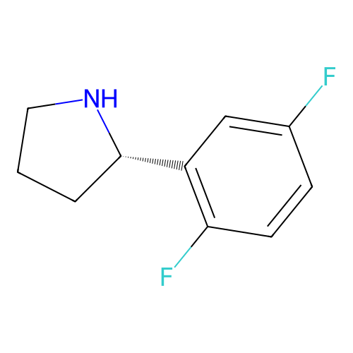 (S)-2-(2,5-Difluorophenyl)pyrrolidine structure