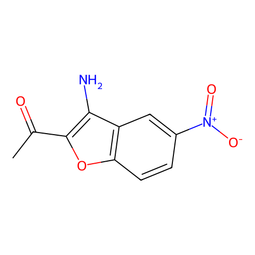 1-(3-Amino-5-nitro-2-benzofuranyl)ethanone structure