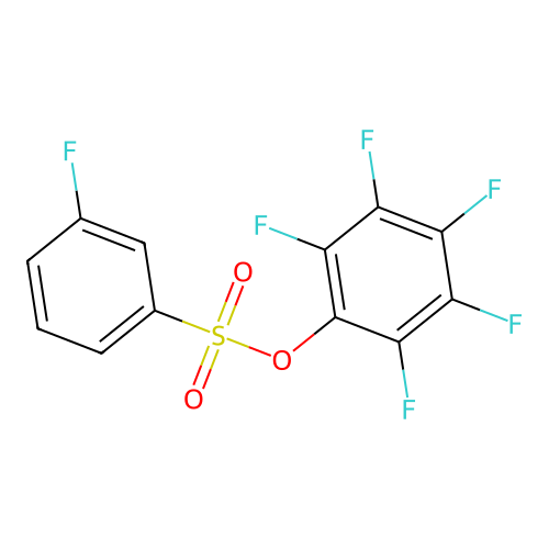 Pentafluorophenyl 3-fluoro-benzenesulfonate structure