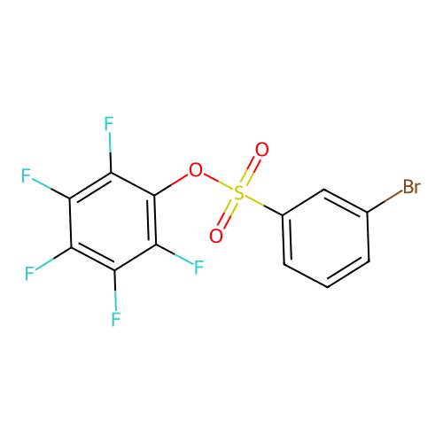 Pentafluorophenyl 3-bromo-benzenesulfonate structure